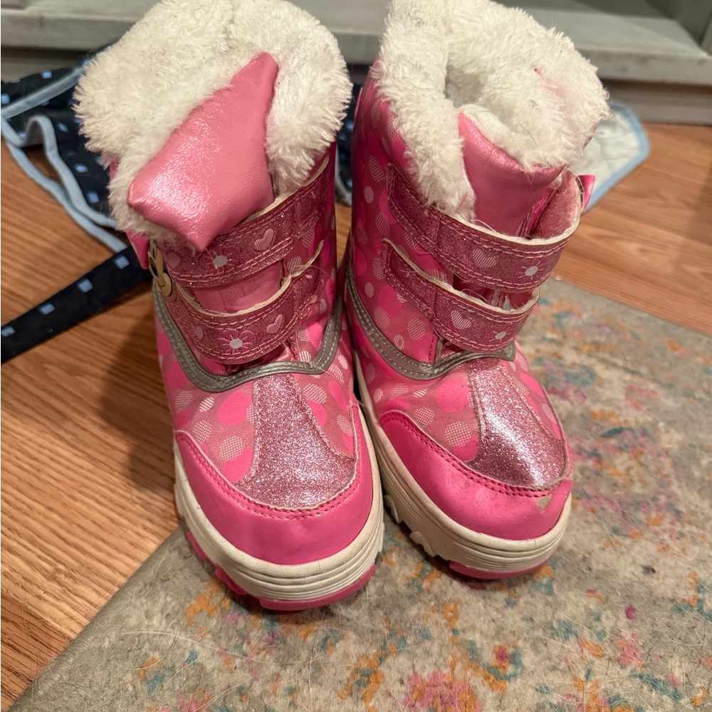 Pink Kids Winter Boots